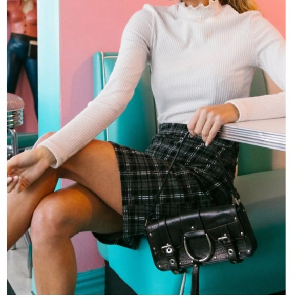 Plaid Bodycon Skirt - Picture 4 of 10